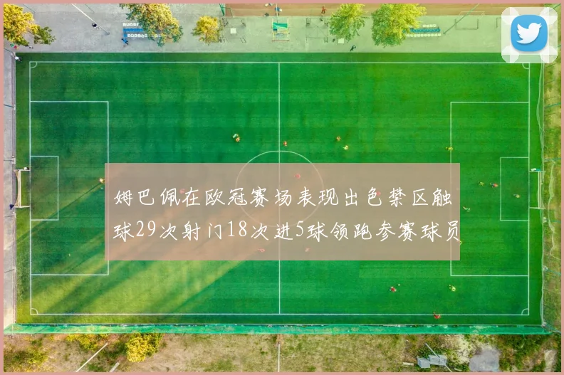 姆巴佩在欧冠赛场表现出色禁区触球29次射门18次进5球领跑参赛球员